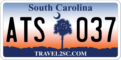 SC license plate ATS037
