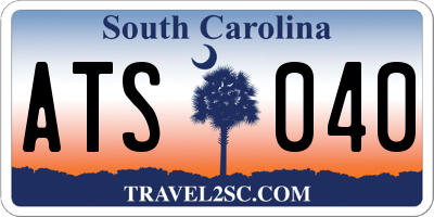 SC license plate ATS040
