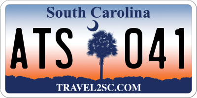 SC license plate ATS041