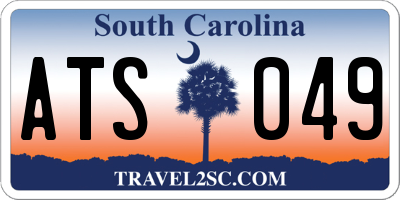 SC license plate ATS049