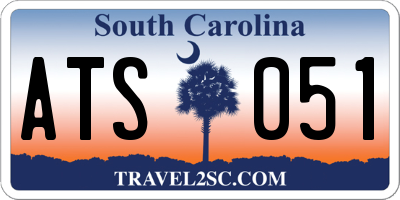 SC license plate ATS051