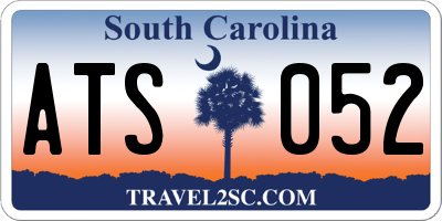 SC license plate ATS052