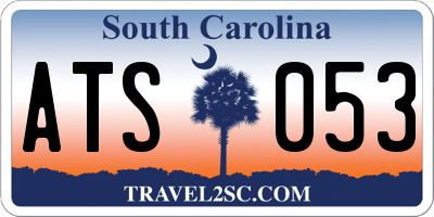 SC license plate ATS053