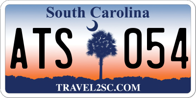 SC license plate ATS054