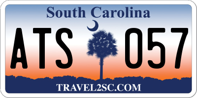 SC license plate ATS057
