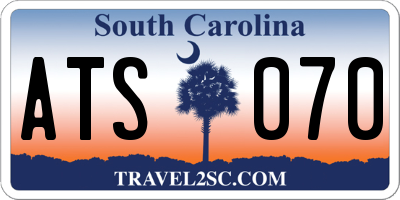 SC license plate ATS070