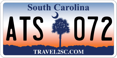 SC license plate ATS072