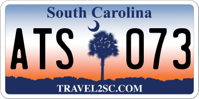 SC license plate ATS073