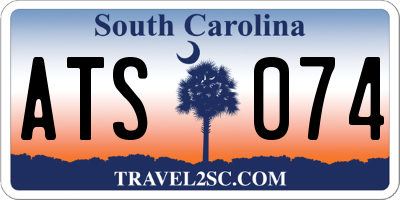 SC license plate ATS074