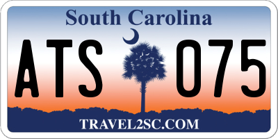 SC license plate ATS075