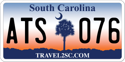 SC license plate ATS076