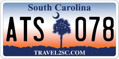 SC license plate ATS078