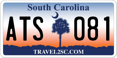 SC license plate ATS081