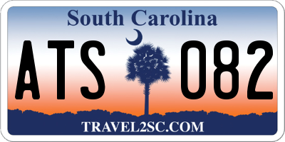 SC license plate ATS082