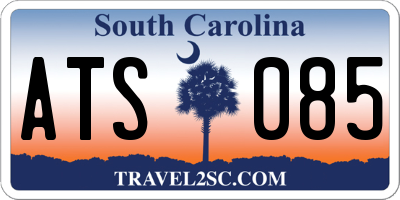 SC license plate ATS085