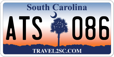 SC license plate ATS086
