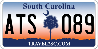 SC license plate ATS089