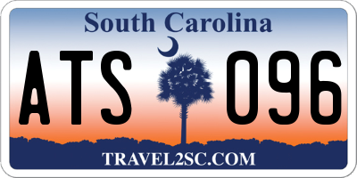 SC license plate ATS096