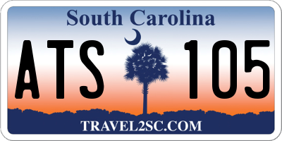 SC license plate ATS105