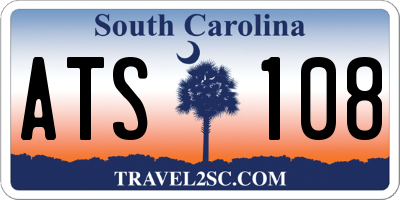 SC license plate ATS108