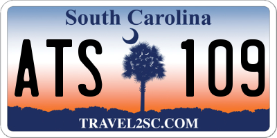 SC license plate ATS109