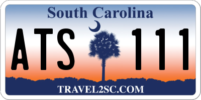 SC license plate ATS111