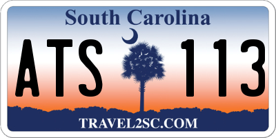 SC license plate ATS113