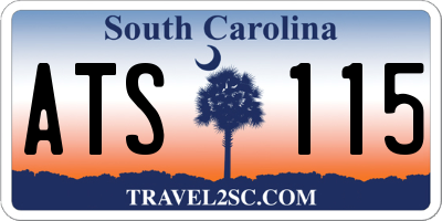 SC license plate ATS115