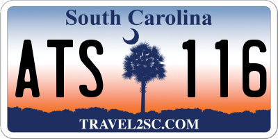 SC license plate ATS116