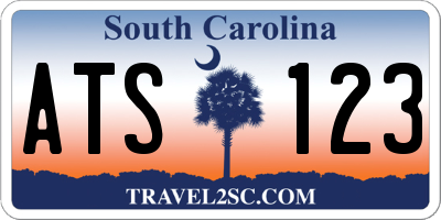 SC license plate ATS123