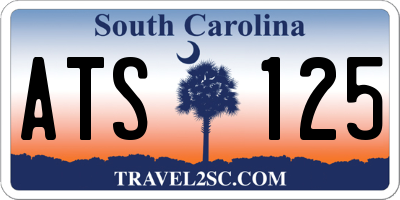 SC license plate ATS125