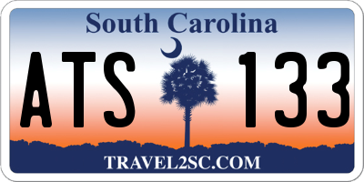 SC license plate ATS133