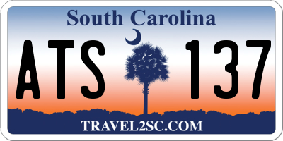 SC license plate ATS137