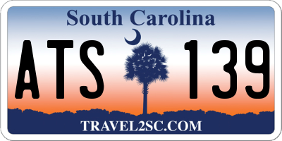 SC license plate ATS139