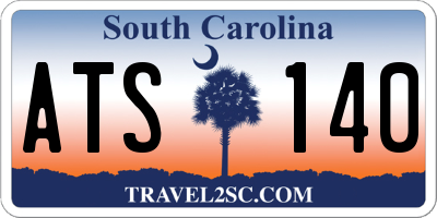 SC license plate ATS140