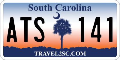 SC license plate ATS141