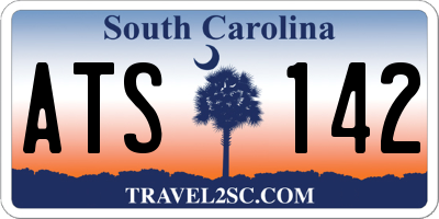 SC license plate ATS142