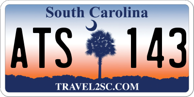 SC license plate ATS143