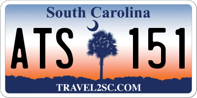 SC license plate ATS151