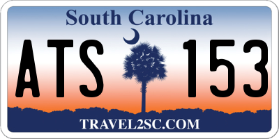 SC license plate ATS153