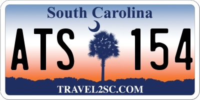 SC license plate ATS154