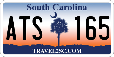 SC license plate ATS165