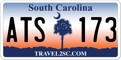 SC license plate ATS173