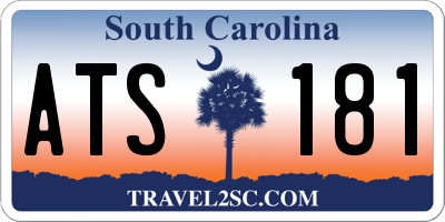 SC license plate ATS181