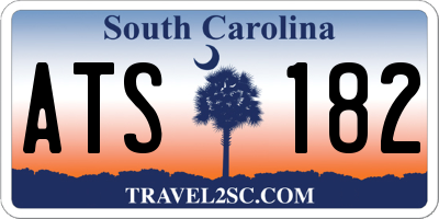 SC license plate ATS182