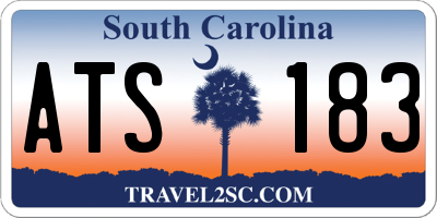 SC license plate ATS183