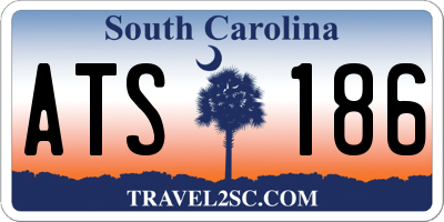 SC license plate ATS186