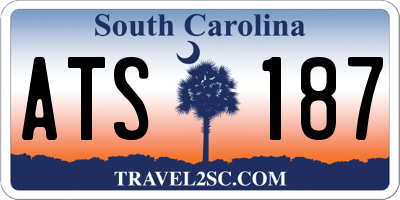 SC license plate ATS187