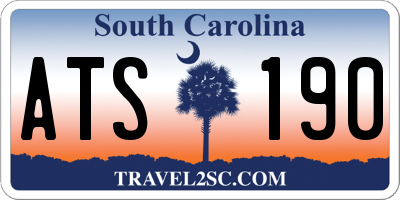 SC license plate ATS190