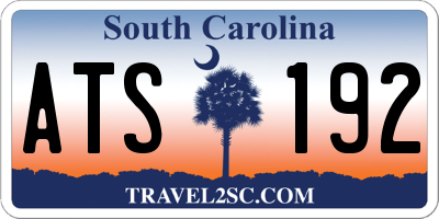 SC license plate ATS192